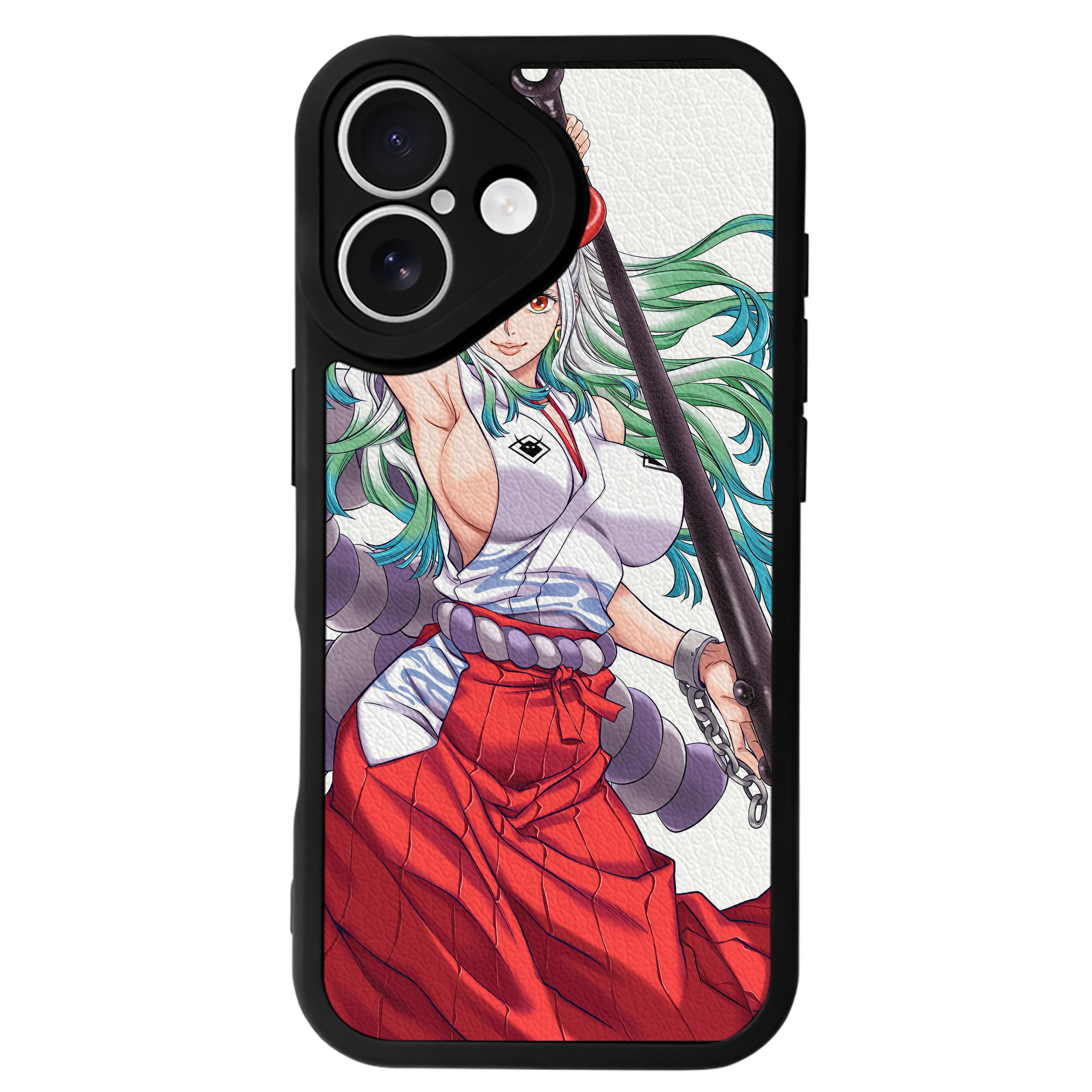 （画像用） ワンピース ONE PIECE 【iPhone 16シリーズ対応】シリコンスマホケース（レザー調） 材質：シリコン